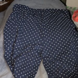 Two Pair Shorts Gray and Navy Polka Dot Shorts